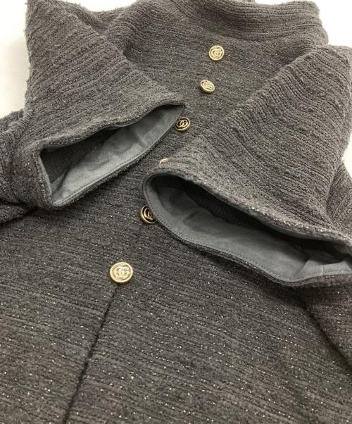 GUCCI（グッチ）GUCCI (グッチ) ラメツイードドレス ブラック サイズ:40の古着・服飾アイテム