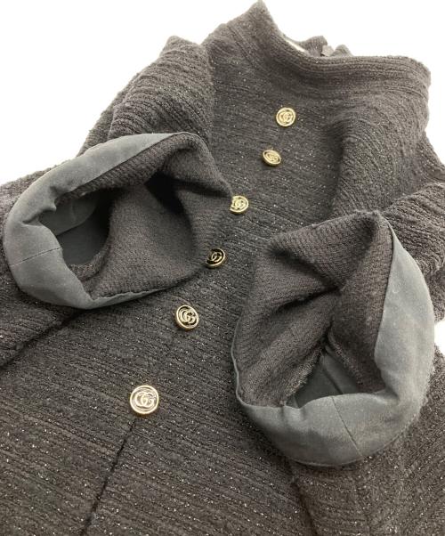 GUCCI（グッチ）GUCCI (グッチ) ラメツイードドレス ブラック サイズ:40の古着・服飾アイテム