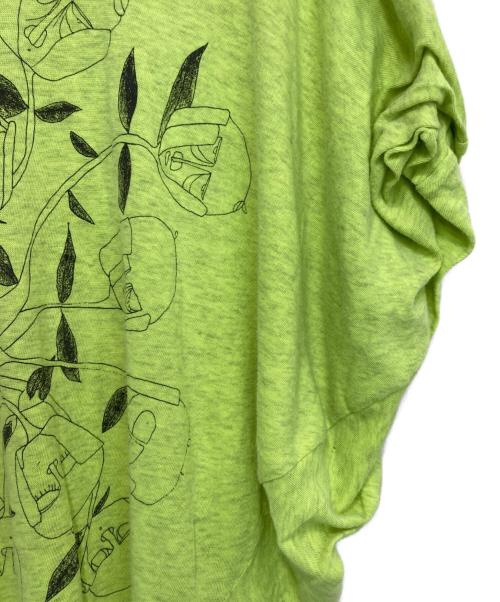 BERNHARD WILLHELM（ベルンハルト ウィルヘルム）BERNHARD WILLHELM (ベルンハルト ウィルヘルム) プリントTシャツ グリーン サイズ:Ｓの古着・服飾アイテム