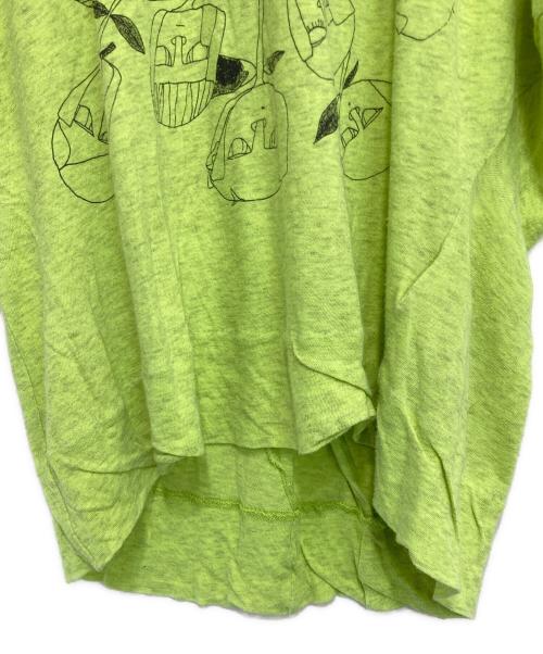 BERNHARD WILLHELM（ベルンハルト ウィルヘルム）BERNHARD WILLHELM (ベルンハルト ウィルヘルム) プリントTシャツ グリーン サイズ:Ｓの古着・服飾アイテム