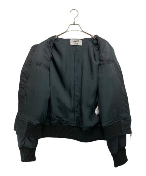 Perfect ribs（パーフェクトリブス）Perfect ribs (パーフェクトリブス) Basic MA-1 ブラック サイズ:Lの古着・服飾アイテム