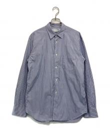 COMME des GARCONS SHIRT（コムデギャルソンシャツ）の古着「Strong Will ストライプシャツ」｜スカイブルー