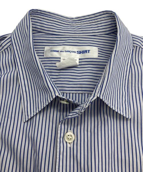 COMME des GARCONS SHIRT（コムデギャルソンシャツ）COMME des GARCONS SHIRT (コムデギャルソンシャツ) Strong Will ストライプシャツ スカイブルー サイズ:Sの古着・服飾アイテム