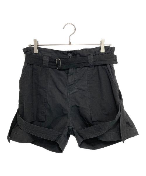 DIESEL（ディーゼル）DIESEL (ディーゼル) ボンテージショートパンツ ブラック サイズ:W25の古着・服飾アイテム