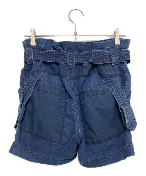 DIESEL（ディーゼル）DIESEL (ディーゼル) デニムボンテージショートパンツ インディゴ サイズ:25の古着・服飾アイテム