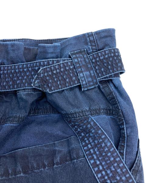 DIESEL（ディーゼル）DIESEL (ディーゼル) デニムボンテージショートパンツ インディゴ サイズ:25の古着・服飾アイテム