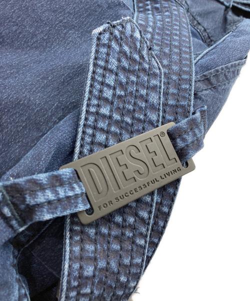 DIESEL（ディーゼル）DIESEL (ディーゼル) デニムボンテージショートパンツ インディゴ サイズ:25の古着・服飾アイテム