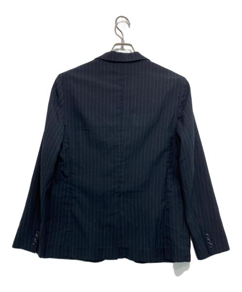 Hysteric Glamour（ヒステリックグラマー）Hysteric Glamour (ヒステリックグラマー) ストライプテーラードジャケット ネイビー サイズ:Sの古着・服飾アイテム