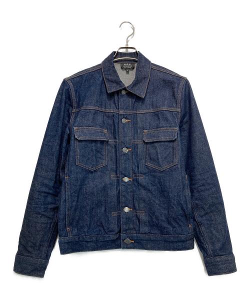A.P.C.（アーペーセー）A.P.C. (アーペーセー) VESTE JEAN WORK/デニムワークジャケット インディゴ サイズ:Sの古着・服飾アイテム