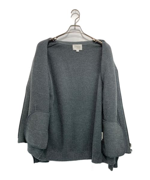 STILL BY HAND（スティルバイハンド）STILL BY HAND (スティルバイハンド) ミドルゲージ ジップアップ カーディガン グレー サイズ:48の古着・服飾アイテム