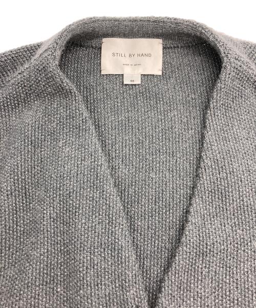 STILL BY HAND（スティルバイハンド）STILL BY HAND (スティルバイハンド) ミドルゲージ ジップアップ カーディガン グレー サイズ:48の古着・服飾アイテム