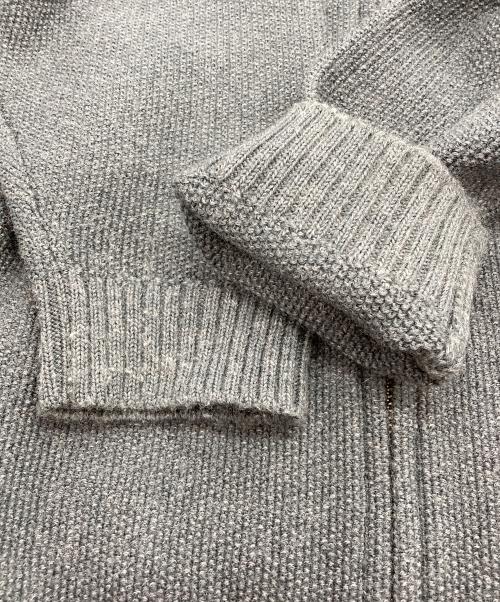 STILL BY HAND（スティルバイハンド）STILL BY HAND (スティルバイハンド) ミドルゲージ ジップアップ カーディガン グレー サイズ:48の古着・服飾アイテム