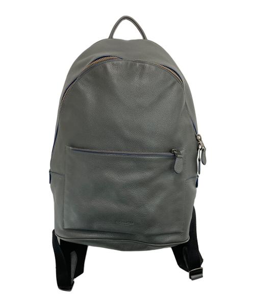 COACH（コーチ）COACH (コーチ) レザーリュック グレーの古着・服飾アイテム