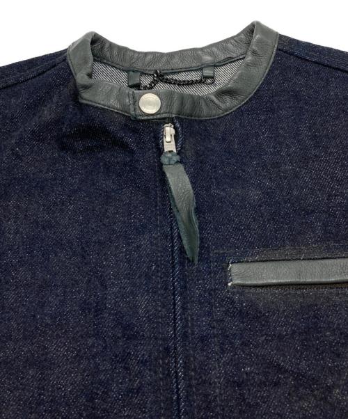 Schott（ショット）Schott (ショット) 半袖デニムtシャツ インディゴ サイズ:Sの古着・服飾アイテム