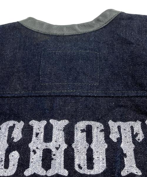 Schott（ショット）Schott (ショット) 半袖デニムtシャツ インディゴ サイズ:Sの古着・服飾アイテム