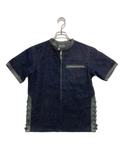 Schott（ショット）Schott (ショット) 半袖デニムtシャツ インディゴ サイズ:Sの古着・服飾アイテム