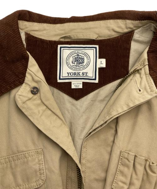 J.PRESS（ジェイプレス）J.PRESS (ジェイプレス) ハンティングジャケット ベージュ サイズ:Lの古着・服飾アイテム
