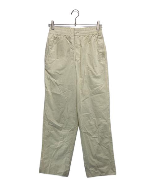 nonnotte（ノノット）nonnotte (ノノット) Elastic Baggy Trousers Clear Heavy Broadcloth アイボリー サイズ:３の古着・服飾アイテム