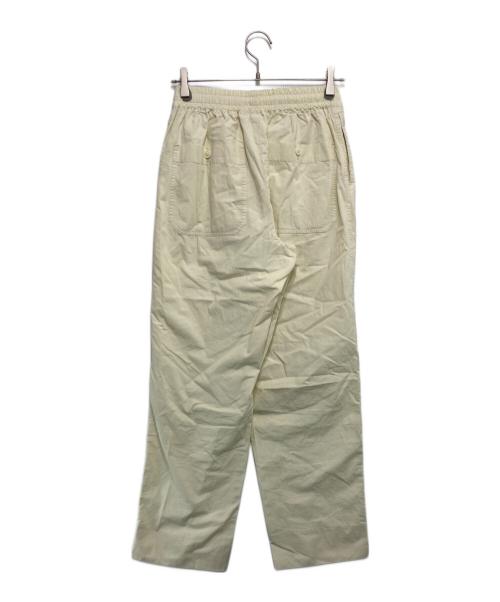nonnotte（ノノット）nonnotte (ノノット) Elastic Baggy Trousers Clear Heavy Broadcloth アイボリー サイズ:３の古着・服飾アイテム