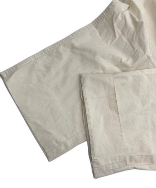 nonnotte（ノノット）nonnotte (ノノット) Elastic Baggy Trousers Clear Heavy Broadcloth アイボリー サイズ:３の古着・服飾アイテム