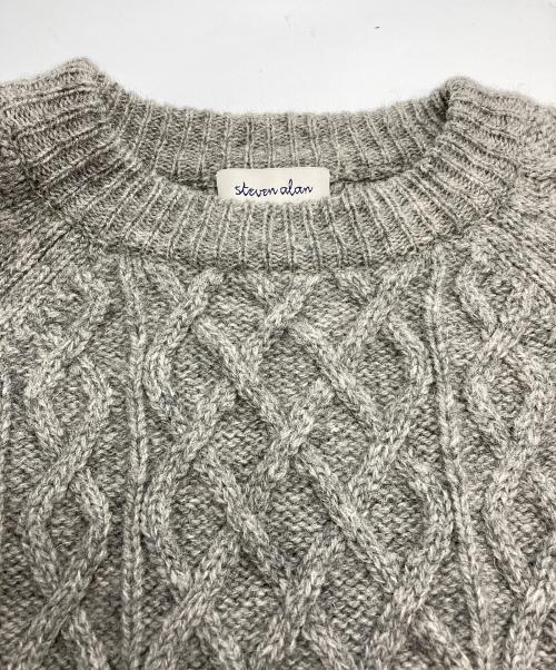 STEVEN ALAN（スティーブンアラン）STEVEN ALAN (スティーブンアラン) ケーブルニット グレー サイズ:不明の古着・服飾アイテム