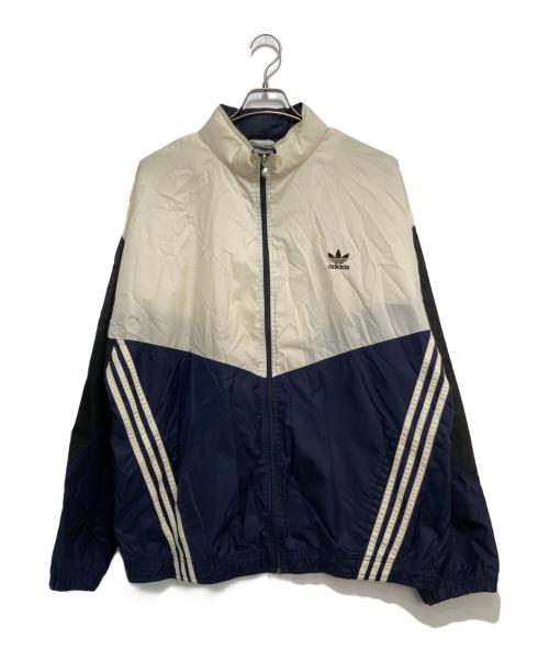 adidas（アディダス）adidas (アディダス) ナイロンジャケット ベージュ サイズ:Lの古着・服飾アイテム