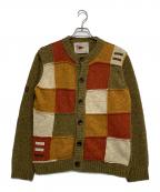 KARL HELMUTカールヘルム）の古着「パッチワークカーディガン」｜カーキ