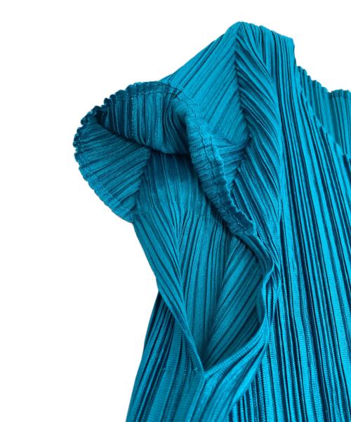 PLEATS PLEASE（プリーツプリーズ）PLEATS PLEASE (プリーツプリーズ) プリーツブラウス グリーン サイズ:SIZE 4の古着・服飾アイテム
