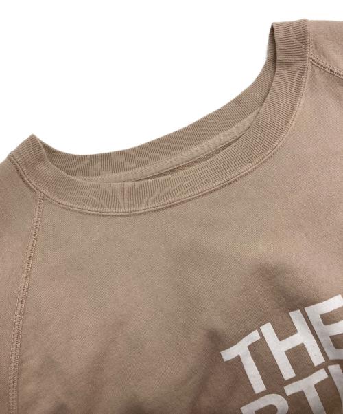 THE NORTH FACE（ザ ノース フェイス）THE NORTH FACE (ザ ノース フェイス) 10OZ H/S CREW NECK SWEAT TEE ベージュ サイズ:Ｍの古着・服飾アイテム