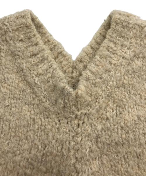 45R（フォーティファイブ・アール）45R (フォーティファイブ・アール) ウールアルパカニットベスト アイボリー サイズ:2の古着・服飾アイテム