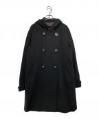 MaxMaraマックスマーラ）の古着「カシミヤブレンドフーデッドコート」｜ブラック