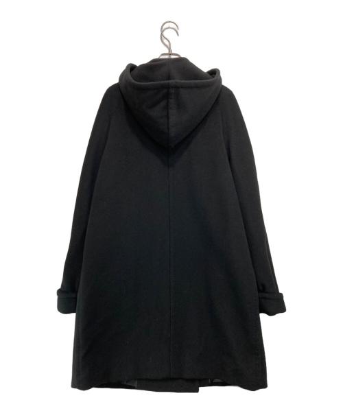 MaxMara（マックスマーラ）MaxMara (マックスマーラ) カシミヤブレンドフーデッドコート ブラック サイズ:38の古着・服飾アイテム