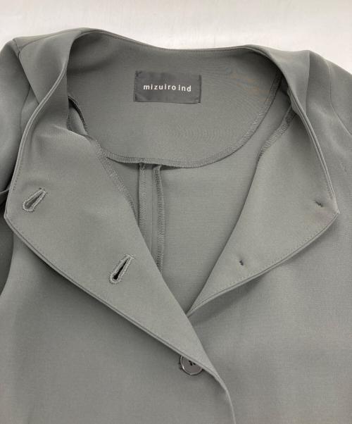 mizuiro-ind（ミズイロインド）mizuiro-ind (ミズイロインド) ケープスリーブ ノースリーブブラウス グレー サイズ:-の古着・服飾アイテム
