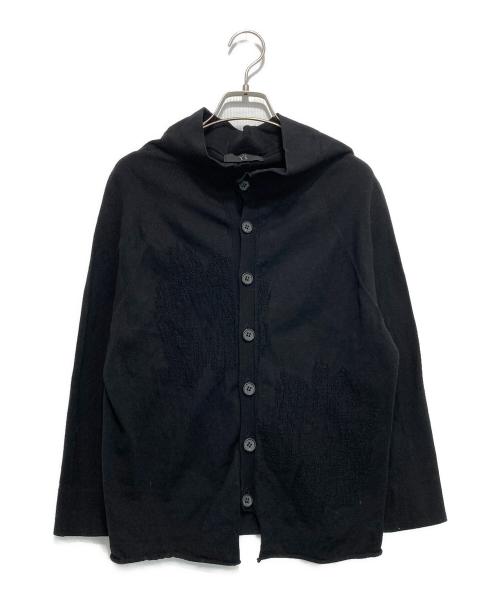 Y's（ワイズ）Y's (ワイズ) デザインカーディガン ブラック サイズ:2の古着・服飾アイテム