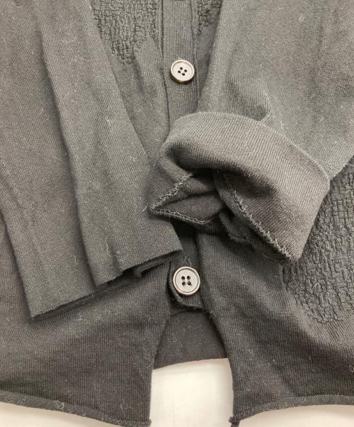 Y's（ワイズ）Y's (ワイズ) デザインカーディガン ブラック サイズ:2の古着・服飾アイテム