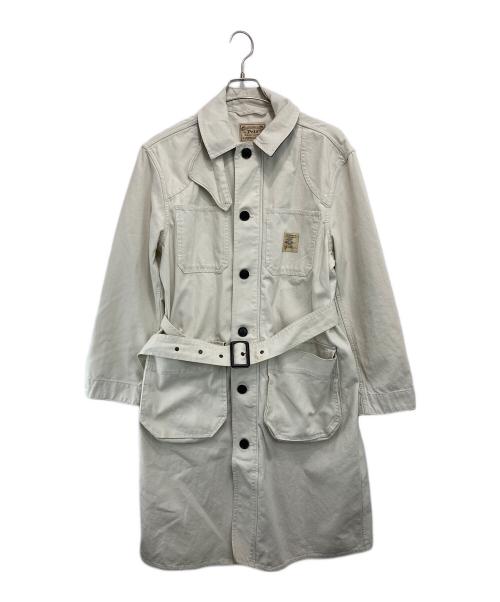POLO RALPH LAUREN（ポロ・ラルフローレン）POLO RALPH LAUREN (ポロ・ラルフローレン) コットンステンカラーコート ホワイト サイズ:Sの古着・服飾アイテム