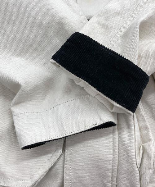 POLO RALPH LAUREN（ポロ・ラルフローレン）POLO RALPH LAUREN (ポロ・ラルフローレン) コットンステンカラーコート ホワイト サイズ:Sの古着・服飾アイテム