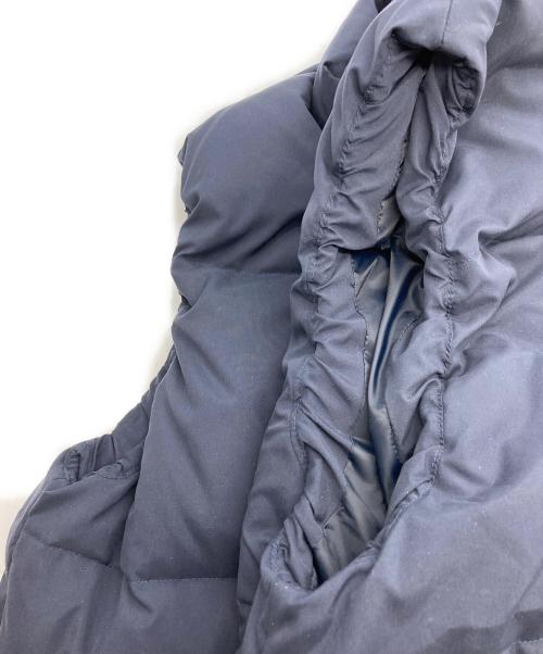 PAPAS PLUS（パパスプラス）PAPAS PLUS (パパスプラス) ロゴワッペン ダウンベスト ネイビー サイズ:Mの古着・服飾アイテム