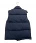 PAPAS PLUS (パパスプラス) ロゴワッペン ダウンベスト ネイビー サイズ:M：12000円