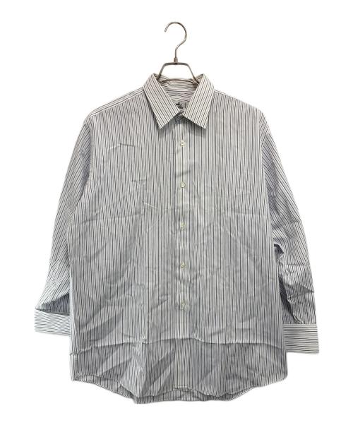 HERMES（エルメス）HERMES (エルメス) ストライプシャツ ホワイト×ブルー サイズ:42の古着・服飾アイテム