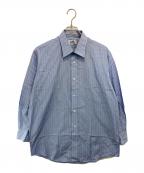 HERMESエルメス）の古着「セリエボタンストライプシャツ」｜スカイブルー×ホワイト