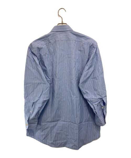 HERMES（エルメス）HERMES (エルメス) セリエボタンストライプシャツ スカイブルー×ホワイト サイズ:４２の古着・服飾アイテム