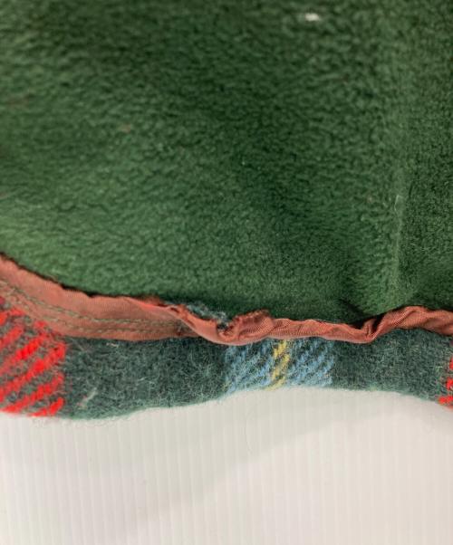 LAUREN RALPH LAUREN PETITE（ローレンラルフローレン ペティート）LAUREN RALPH LAUREN PETITE (ローレンラルフローレン ペティート) チェックダッフルコート レッド サイズ:Pの古着・服飾アイテム