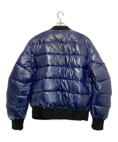 DIESEL（ディーゼル）DIESEL (ディーゼル) プリント中綿ジャケット ブルー サイズ:Lの古着・服飾アイテム