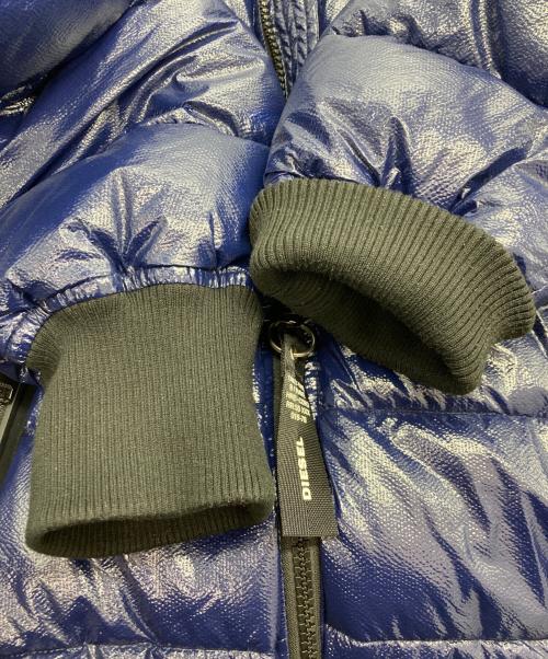 DIESEL（ディーゼル）DIESEL (ディーゼル) プリント中綿ジャケット ブルー サイズ:Lの古着・服飾アイテム