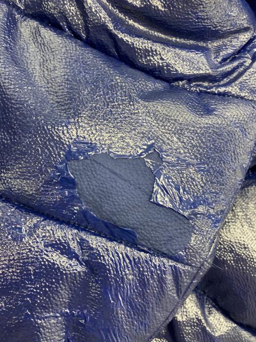 DIESEL（ディーゼル）DIESEL (ディーゼル) プリント中綿ジャケット ブルー サイズ:Lの古着・服飾アイテム