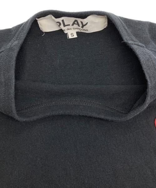 PLAY COMME des GARCONS（プレイコムデギャルソン）PLAY COMME des GARCONS (プレイコムデギャルソン) ハートワッペン長袖Tシャツ ブラック サイズ:Sの古着・服飾アイテム