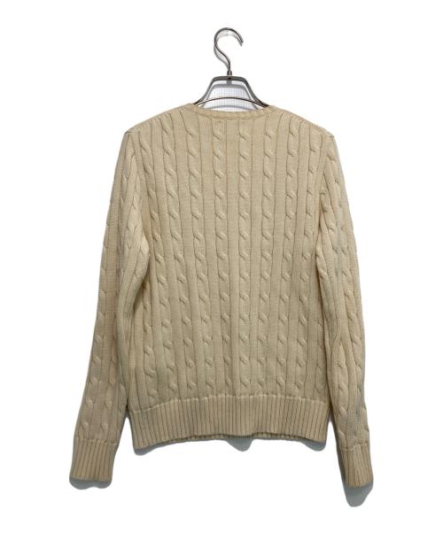 POLO RALPH LAUREN（ポロ・ラルフローレン）POLO RALPH LAUREN (ポロ・ラルフローレン) ケーブルニット アイボリー サイズ:Sの古着・服飾アイテム