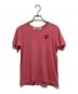 PLAY COMME des GARCONS（プレイコムデギャルソン）の古着「ハートワッペンTシャツ」｜ピンク