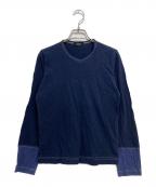 tricot COMME des GARCONSトリココムデギャルソン）の古着「切替ロングスリーブカットソー」｜ネイビー